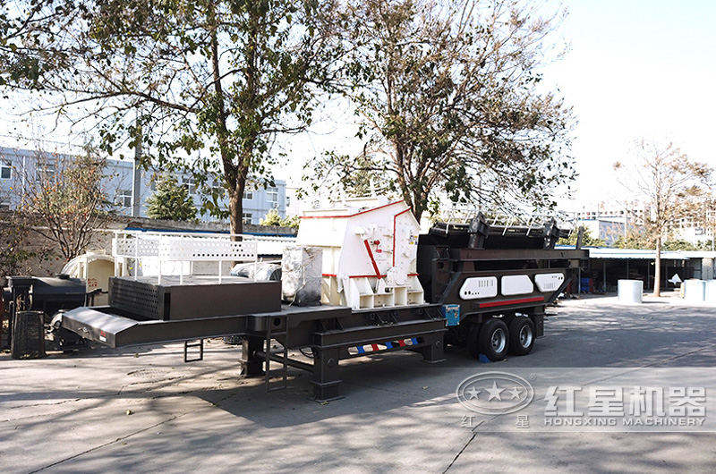 反擊破移動碎石車，出料整齊度高，粒形好