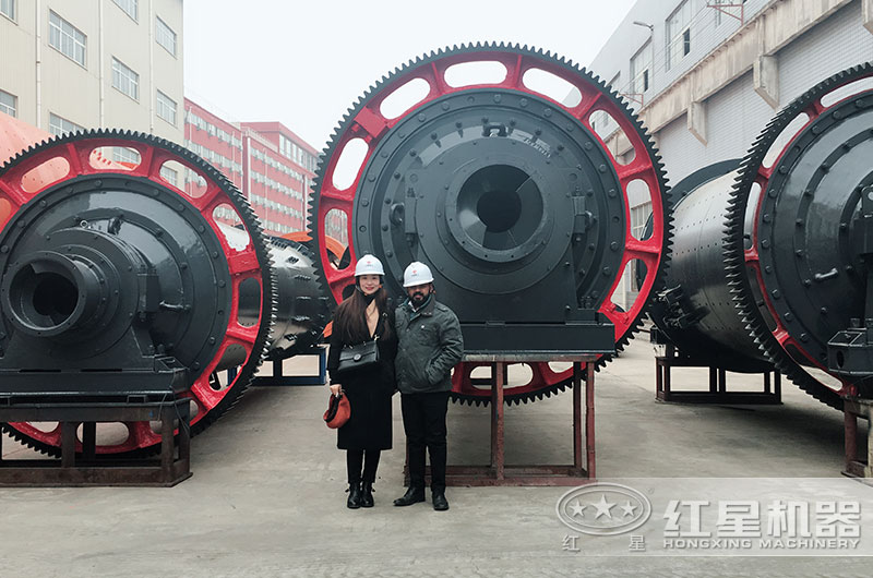 客戶來廠考察棒磨機設備